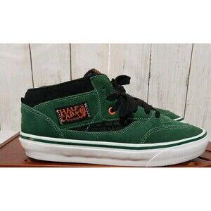 VANS Sci Fi Fantasy Colab Half Cab Skate Sneakers Shoes Rare Green Suede Men's 9